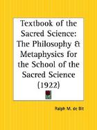 Textbook of the Sacred Science The Philosophy & Metaphysics for the School of the Sacred Science, 1922 cover