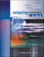 Computing Essentials 2005 cover