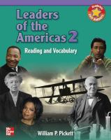 Leaders of the Americas: Reading and Vocabulary- BOOK 2 SB cover