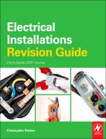 Electrical Installations Revision Guide: City and Guilds 2382 Course cover