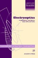 Electrooptics Phenomena, Materials and Applications cover