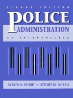 Police Administration An Introduction cover