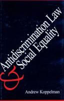 Antidiscrimination Law and Social Equality cover