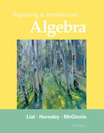 Beginning+intermediate Alg.-W/access cover