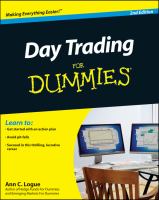 Day Trading for Dummiesreg; cover