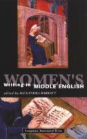 Women's Writing in Middle English cover