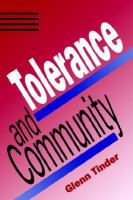 Tolerance and Community cover