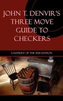 Three Move Guide to Checkers cover
