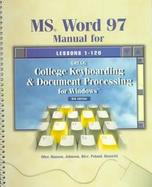Gregg College Document Processing for Windows Lessons 61-120 cover