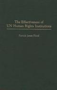 The Effectiveness of UN Human Rights Institutions cover