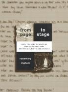 From Page to Stage How Theatre Designers Make Connections Between Scripts and Images cover