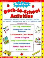 Best Ever Back-To-School Activities cover