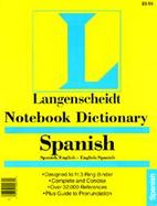 Notebook Dictionary Spanish cover