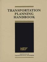 Transportation Planning Handbook cover