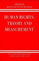 Human Rights: Theory and Measurement cover