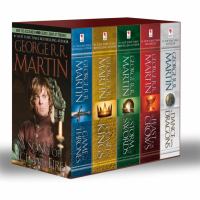 Game of Thrones 5-Copy Boxed Set (George R. R. Martin Song of Ice and Fire Series) : A Game of Thrones, a Clash of Kings, a Storm of Swords, a Feast f cover