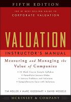 Valuation : Measuring and Managing the Value of Companies cover
