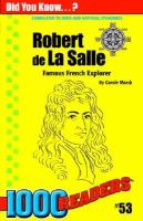 Robert De LA Salle Famous French Explorer cover
