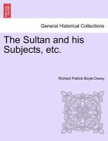 The Sultan and His Subjects, Etc cover