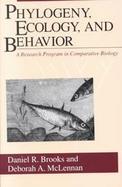 Phylogeny, Ecology, and Behavior A Research Program in Comparative Biology cover