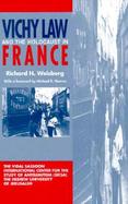 Vichy Law and the Holocaust in France cover