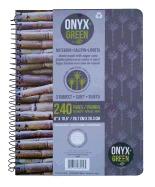 Onyx and Green 3 Subject Notebook - Gray cover