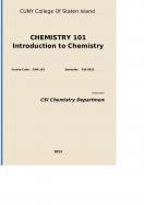 CHM 101: CHEMISTRY 101 Introduction to Chemistry Coursepack cover