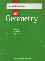 Holt Geometry Know-It Notebook cover
