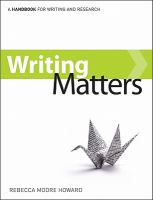 Writing Matters, Tabbed Preliminary Edition (Comb-bound) with Connect Composition Plus cover