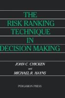 The Risk Ranking Technique in Decision Making cover