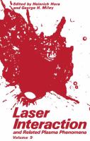 Laser Interaction and Related Plasma Phenomena (volume9) cover