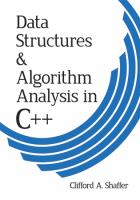 Data Structures and Algorithm Analysis in C++, 3rd Edition cover