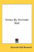 Verses By Gertrude Hall cover