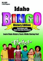 Idaho Bingo History Edition cover