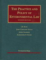 The Practice and Policy of Environmental Law cover