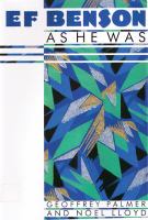 E F Benson - As He Was cover