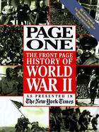 Page One: The Front Page History of World War II cover