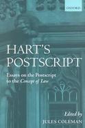 Harts Postscript Essays on the Postscript to `the Concept of Law cover