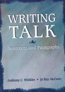 Writing Talk:sentences+paragraphs cover