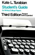 Student's Guide for Writing College Papers cover