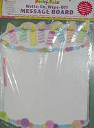 Birthday Cake Write-On, Wipe-Off Message Board  With Pen and Teaching Guide cover
