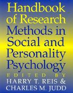 Handbook of Research Methods in Social and Personality Psychology cover