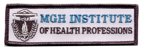 MGH Institute Scrub Patch (Teal and Black Text) cover