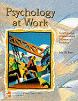 Psychology at Work An Introduction to Industrial and Organizational Psychology cover