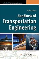 HANDBOOK OF TRANSPORT.ENGNRG.-V1+V2 cover