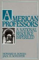 American Professors: A National Resource Imperiled cover