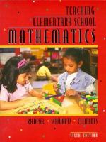 Teaching Elementary School Mathematics cover