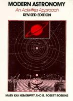 Modern Astronomy: An Activities Approach cover