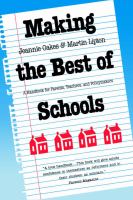 Making the Best of Schools A Handbook for Parents, Teachers, and Policymakers cover