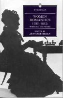 Women Romantics: Writing in Prose, 1785-1832 cover